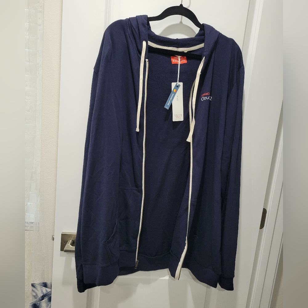 Oracle Marine Layer Men's Navy Blue Hoodie Sweater NWT